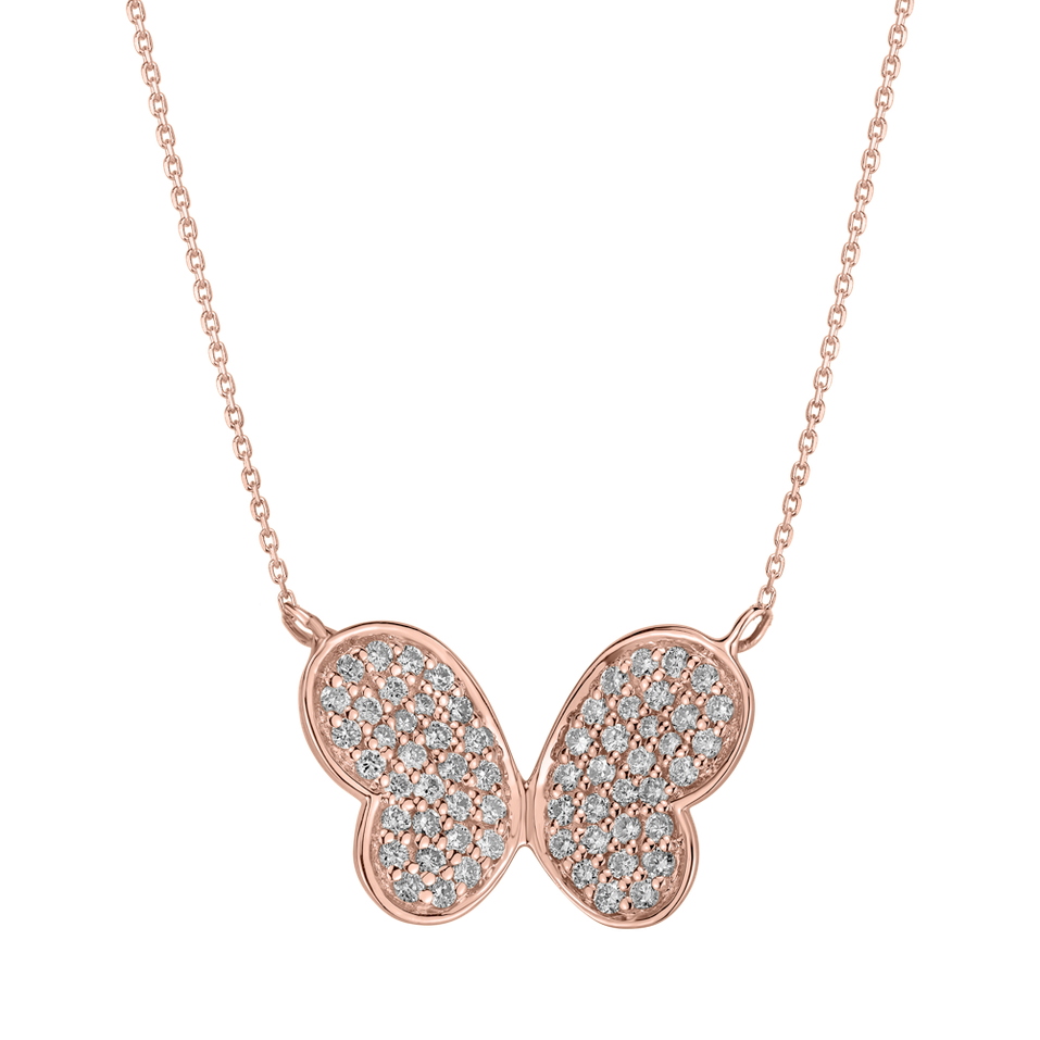 Diamond necklace Underestimated Butterfly