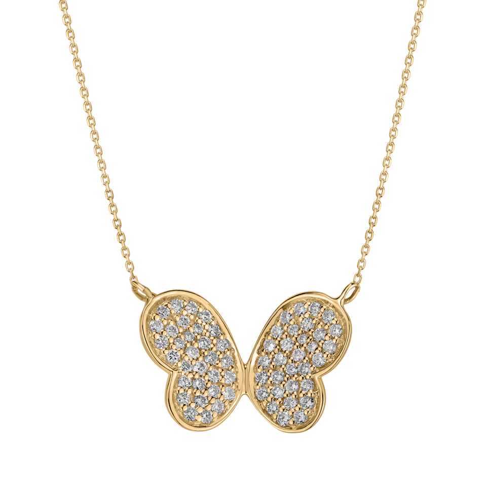 Diamond necklace Underestimated Butterfly