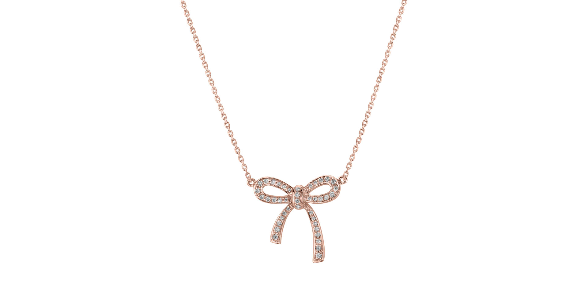 Diamond necklace Mystic Bow