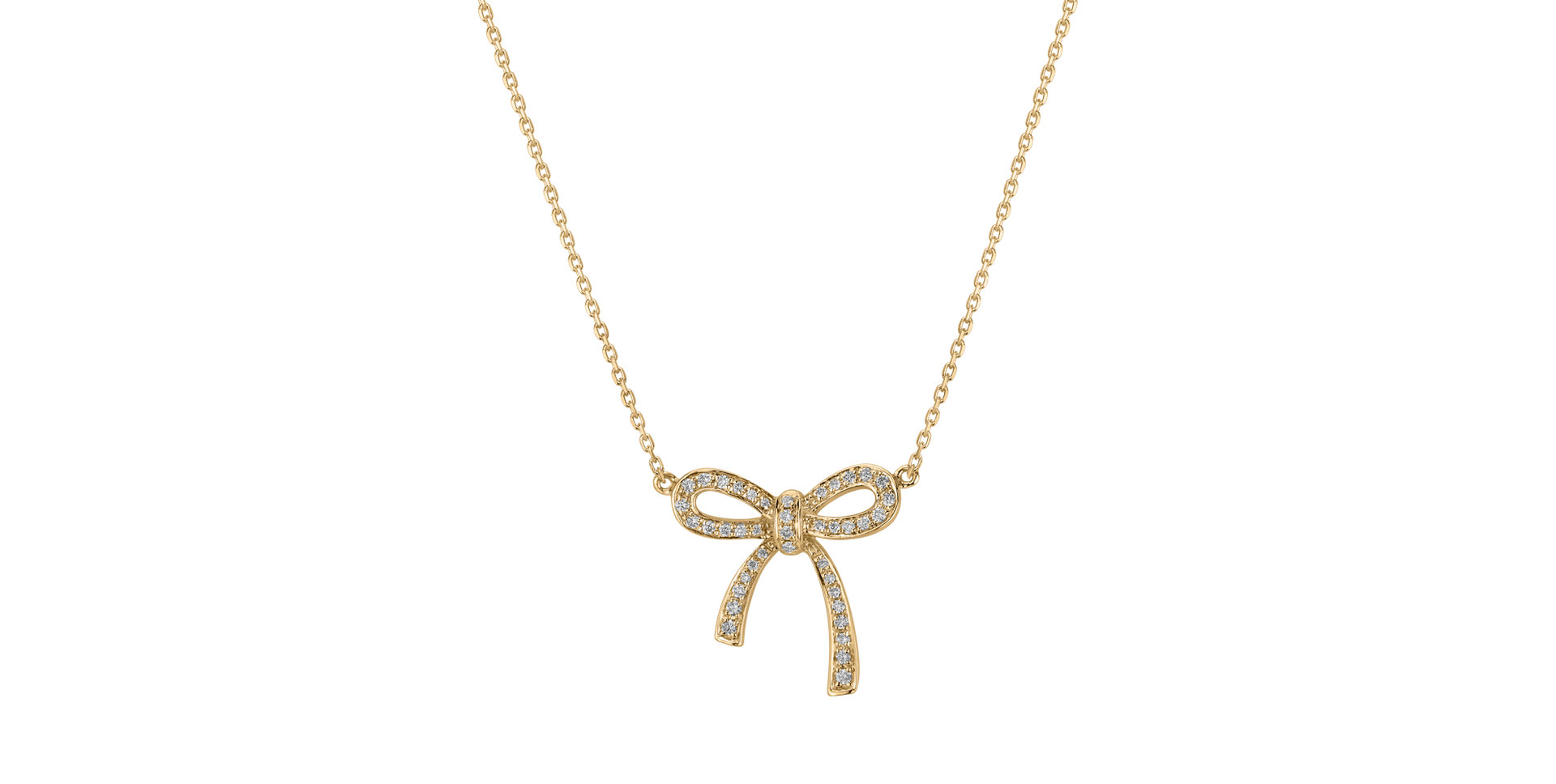 Diamond necklace Mystic Bow