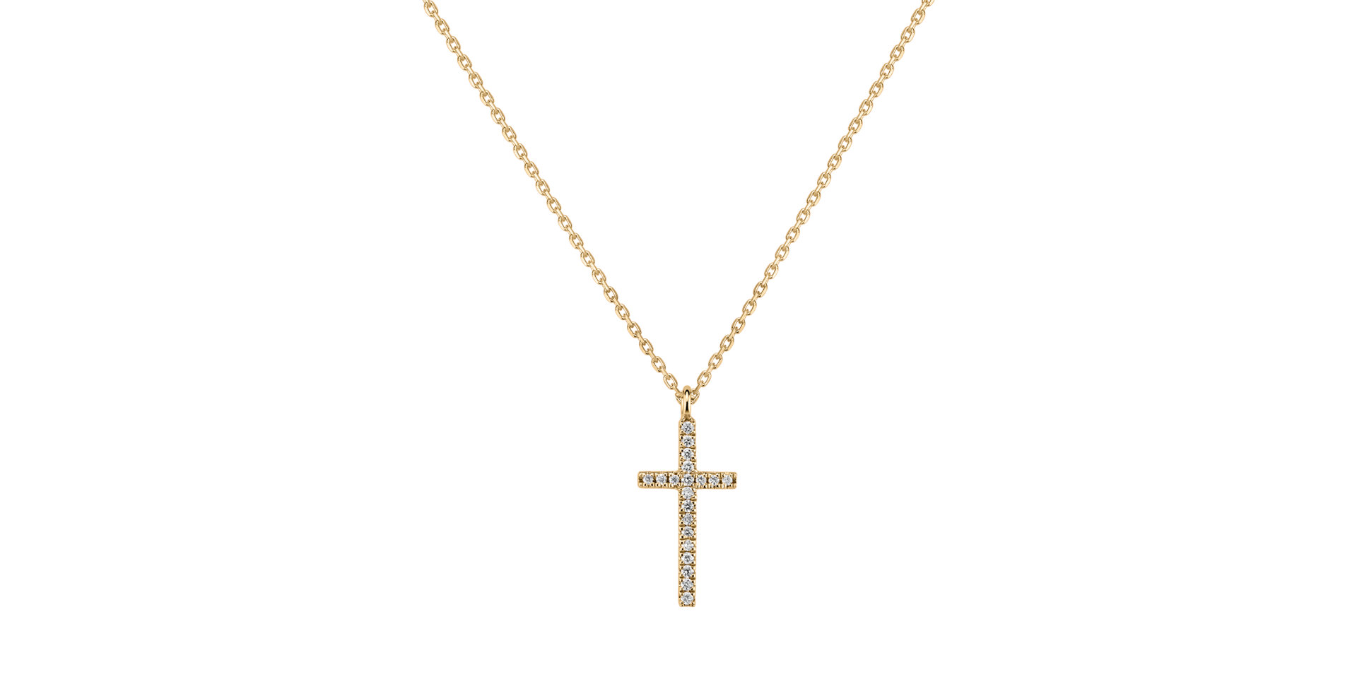 Diamond necklace Shimmering Cross