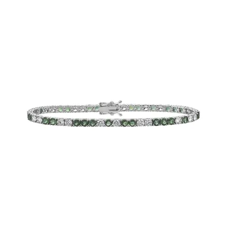 Diamond bracelet with Emerald Belissia