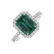 Diamond ring with Emerald Aleen2
