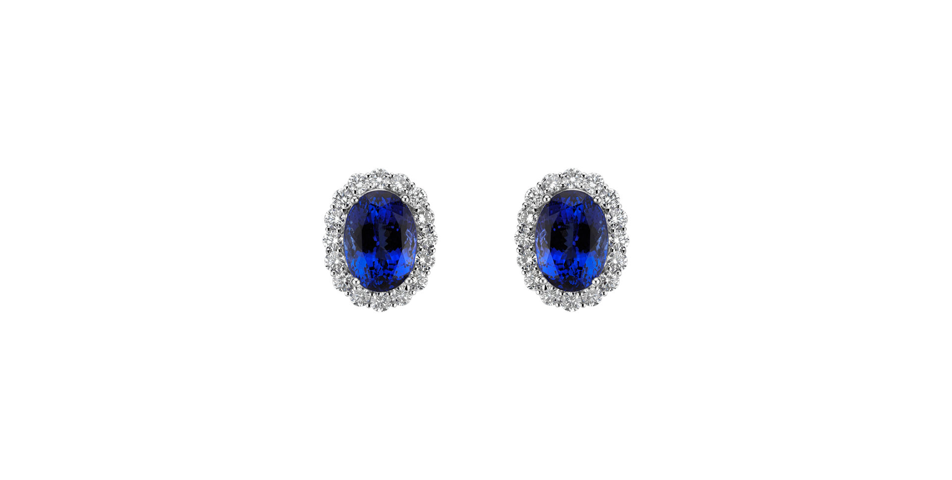 Diamond earrings with Tanzanite Tanzania Symphony