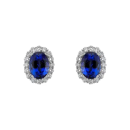 Diamond earrings with Tanzanite Tanzania Symphony
