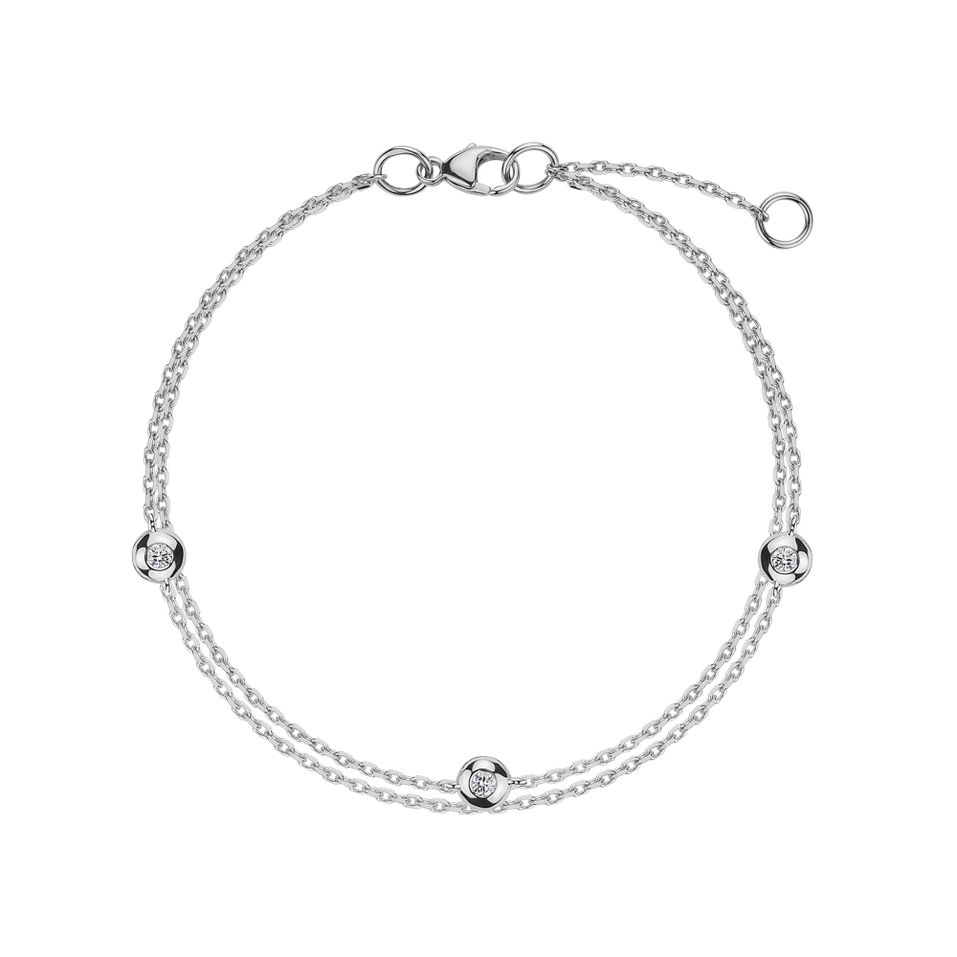 Diamond bracelet Triple Dots