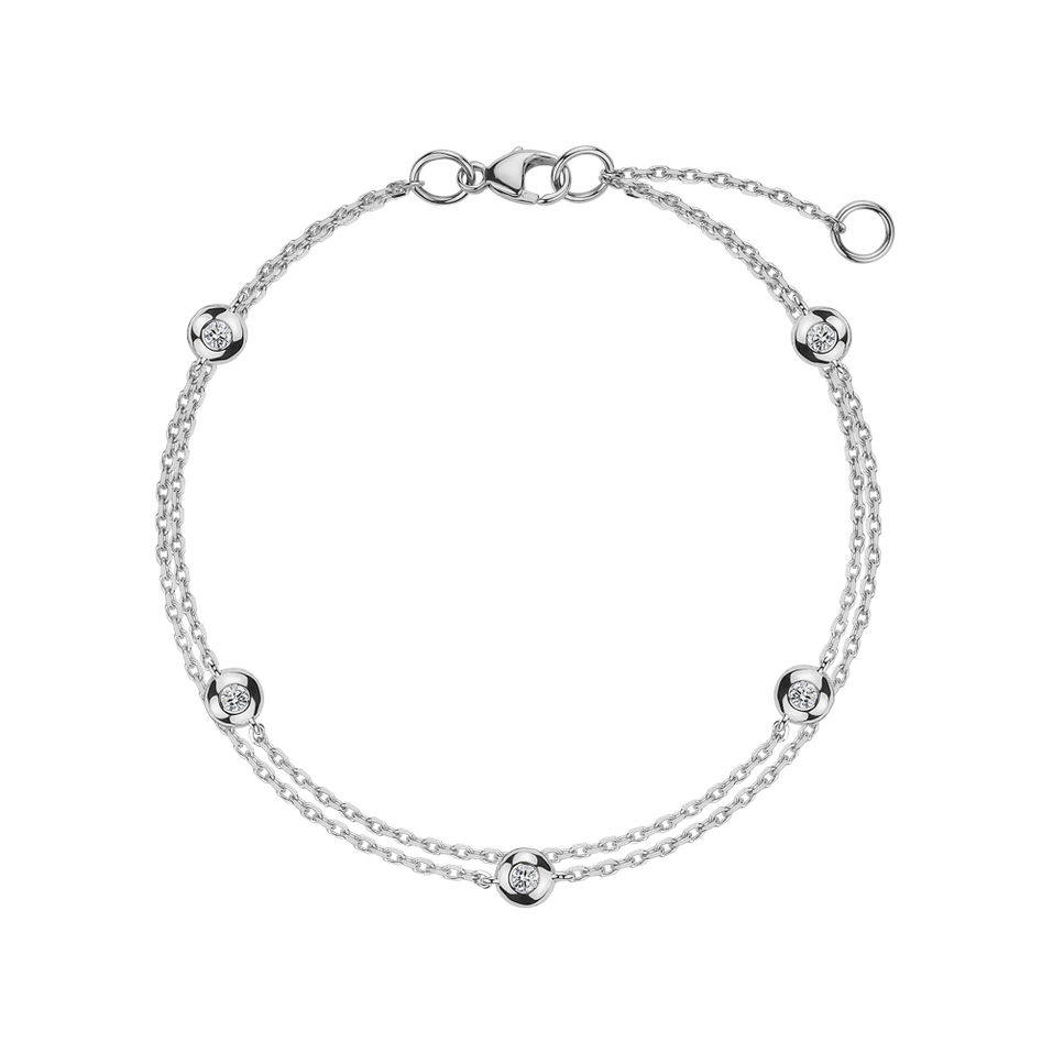 Bracelet with diamonds Five Dots