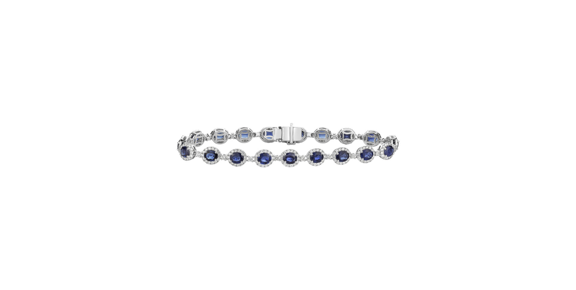 Diamond bracelet with Sapphire Delightful Jewel