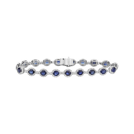 Diamond bracelet with Sapphire Delightful Jewel