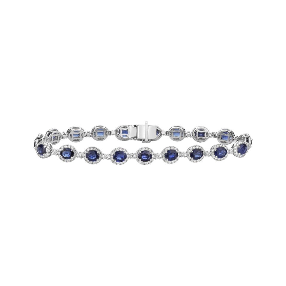 Diamond bracelet with Sapphire Delightful Jewel