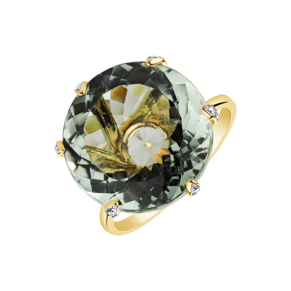 Diamond rings with Amethyst Audrielle