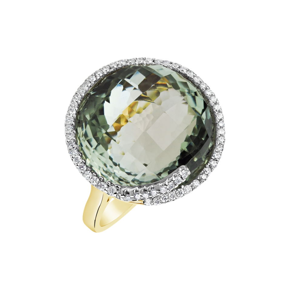 Diamond rings with Amethyst Arthurine