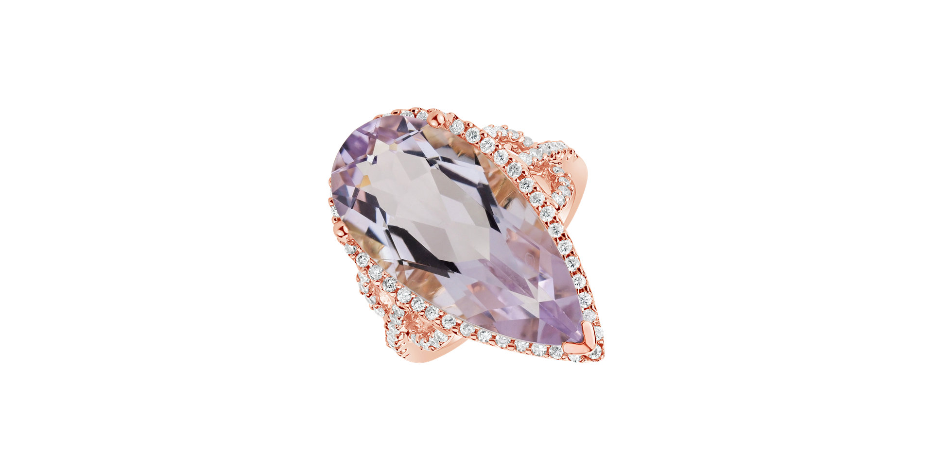 Diamond rings with Amethyst Mandeep