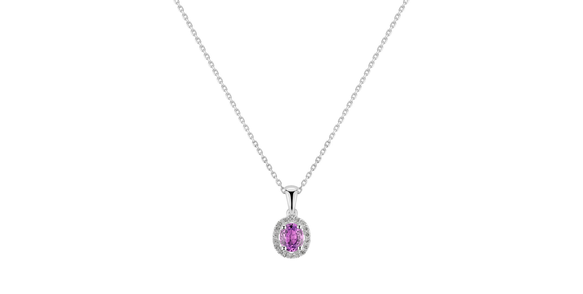 Diamond pendant with Sapphire Royal Love