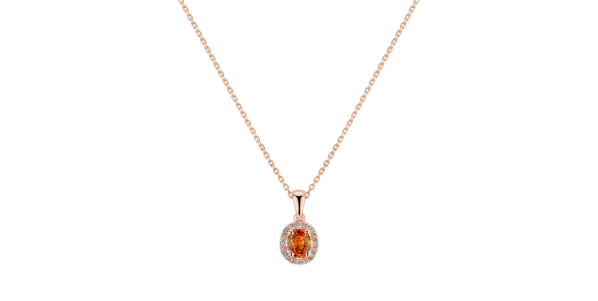 Diamond pendant with Sapphire Royal Love