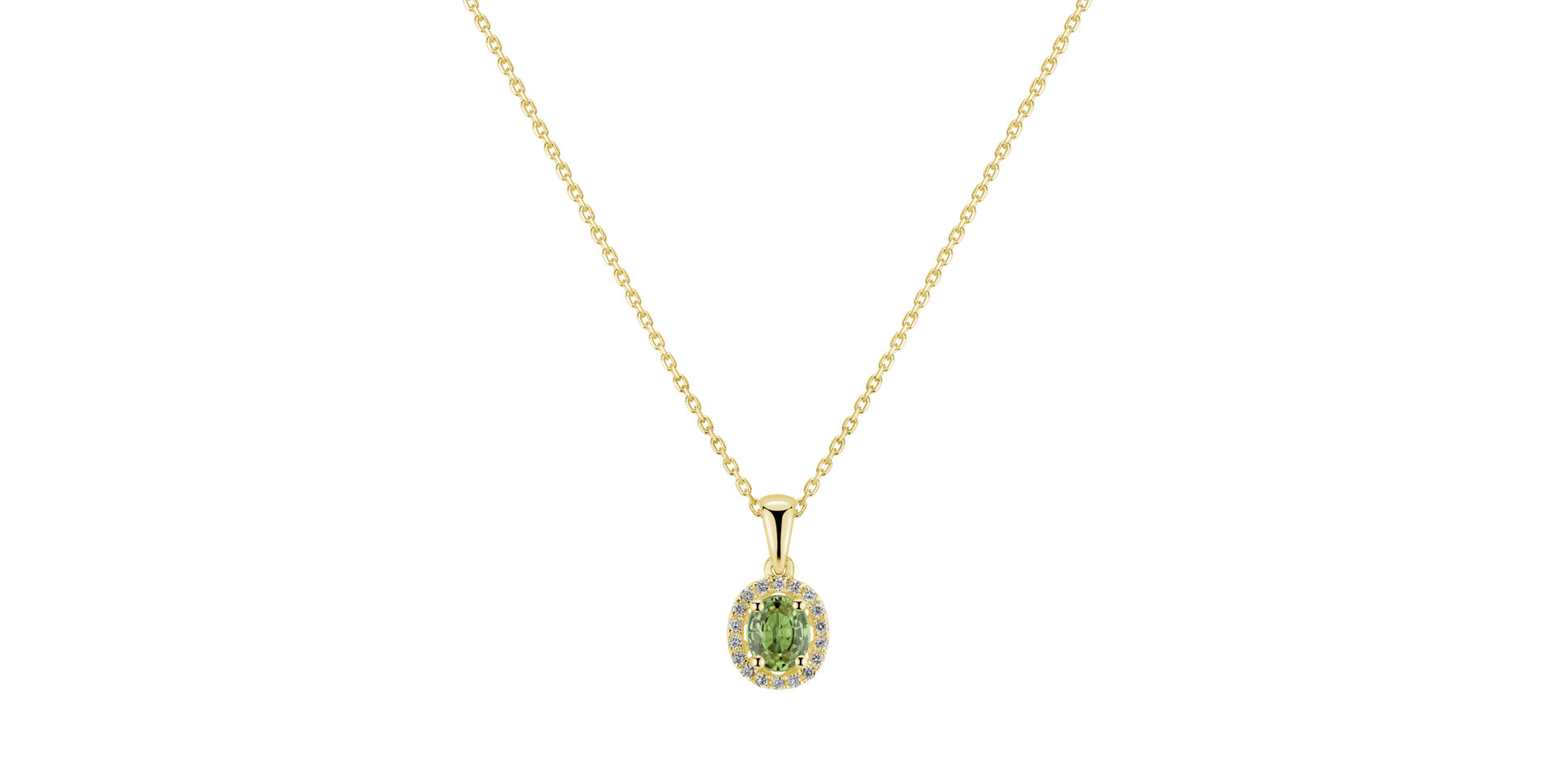 Diamond pendant with Sapphire Royal Love