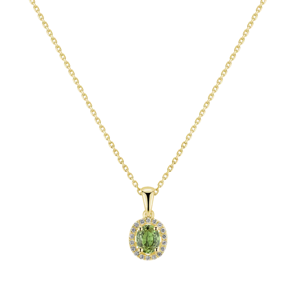 Diamond pendant with Sapphire Royal Love
