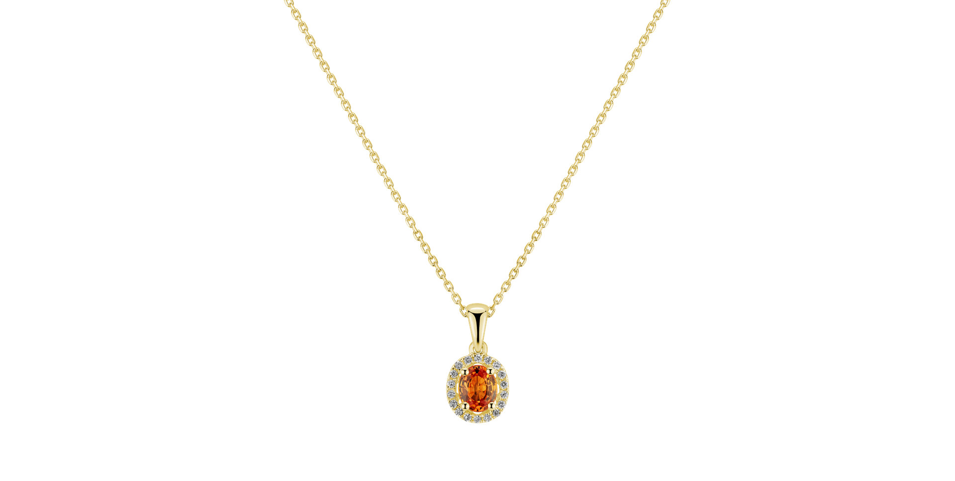 Diamond pendant with Sapphire Royal Love