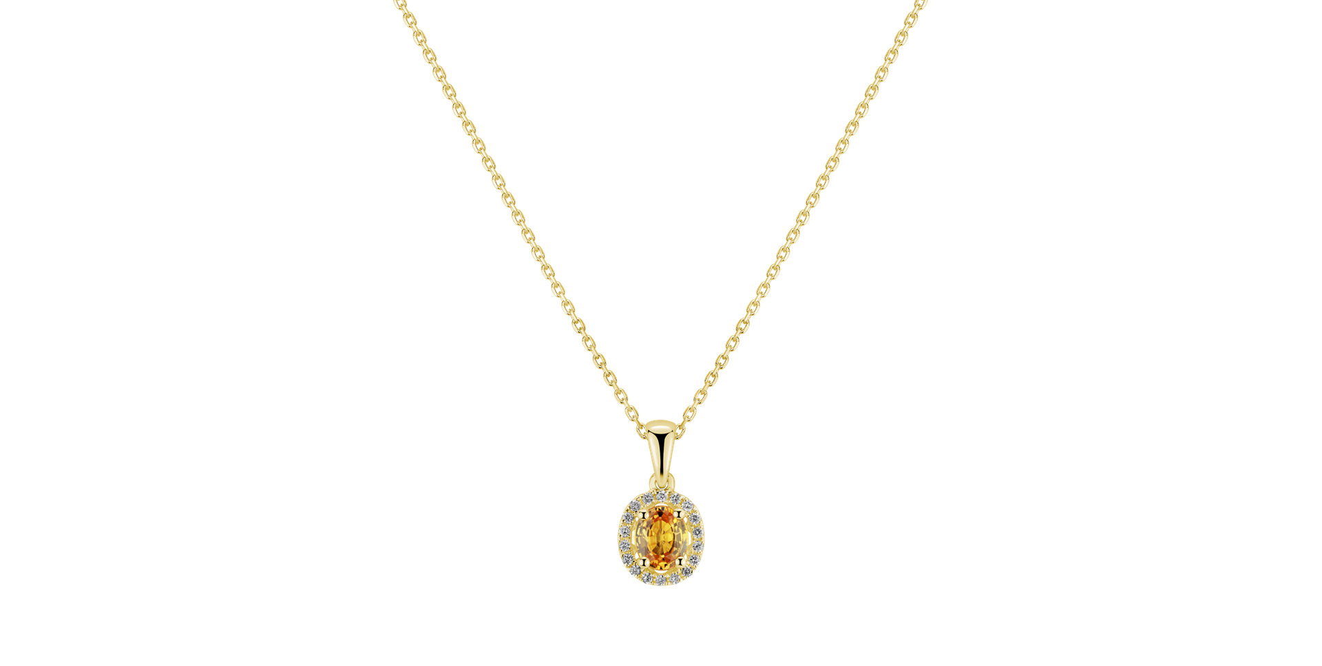 Diamond pendant with Sapphire Royal Love