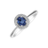 Diamond ring with Sapphire Bridgette2