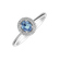 Diamond ring with Sapphire Bridgette2