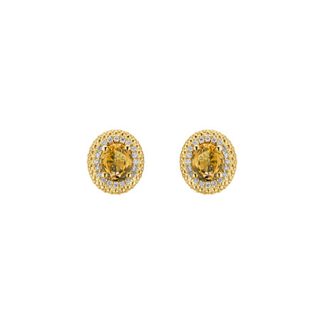 Diamond earrings with Sapphire Frances Sorrow
