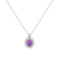 Diamond necklace with Sapphire Pink Princess2