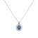 Diamond necklace with Sapphire Light Princess2