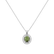 Diamond necklace with Sapphire Green Princess2