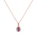 Diamond pendant with Sapphire Princess Sparkle2