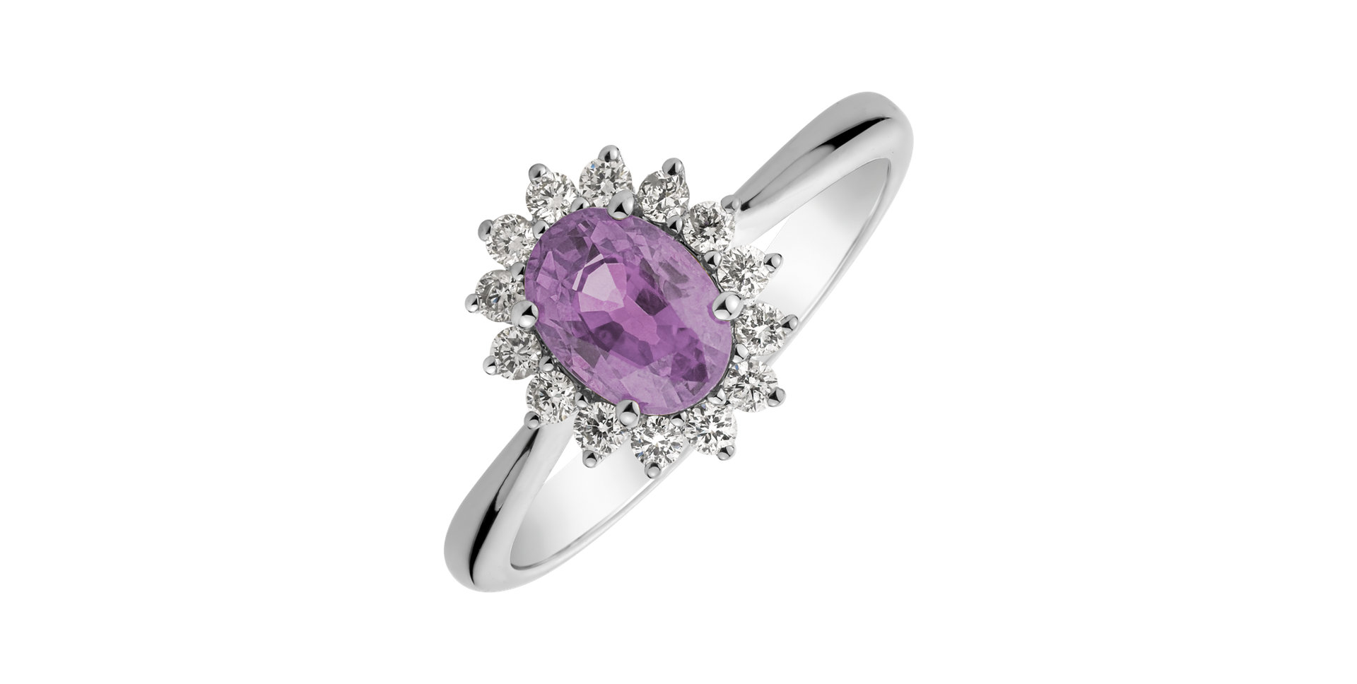 Diamond ring with Sapphire Princess