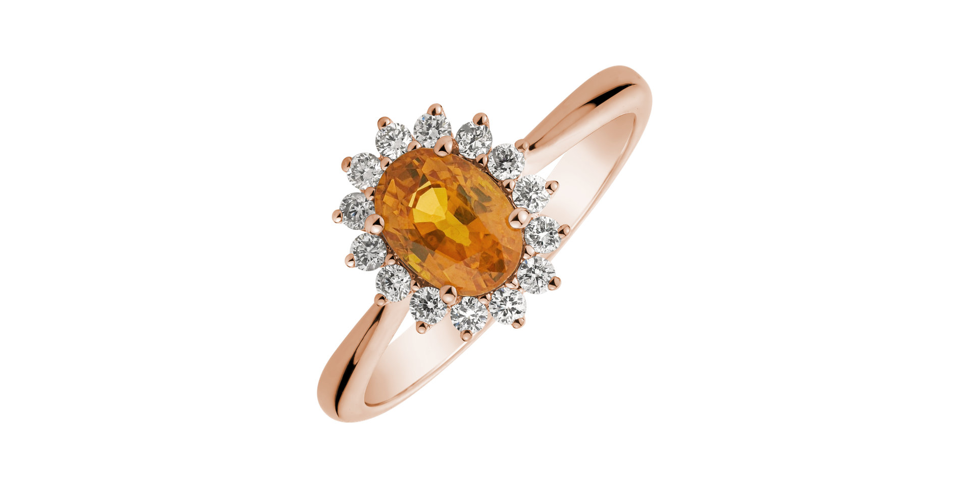 Diamond ring with Sapphire Princess