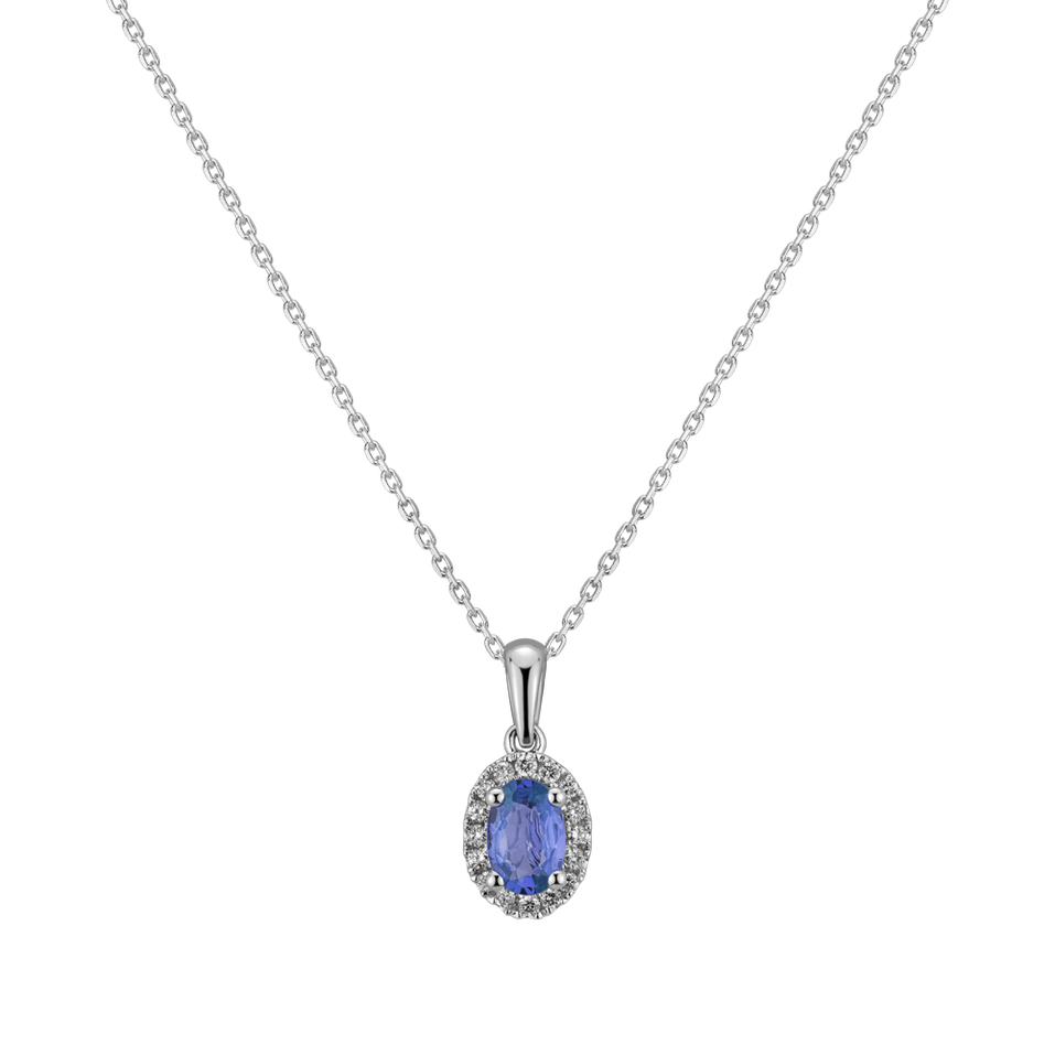 Diamond pendant with Sapphire Princess Essence