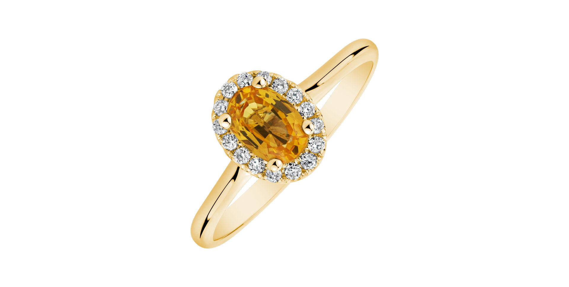 Diamond ring with Sapphire Princess