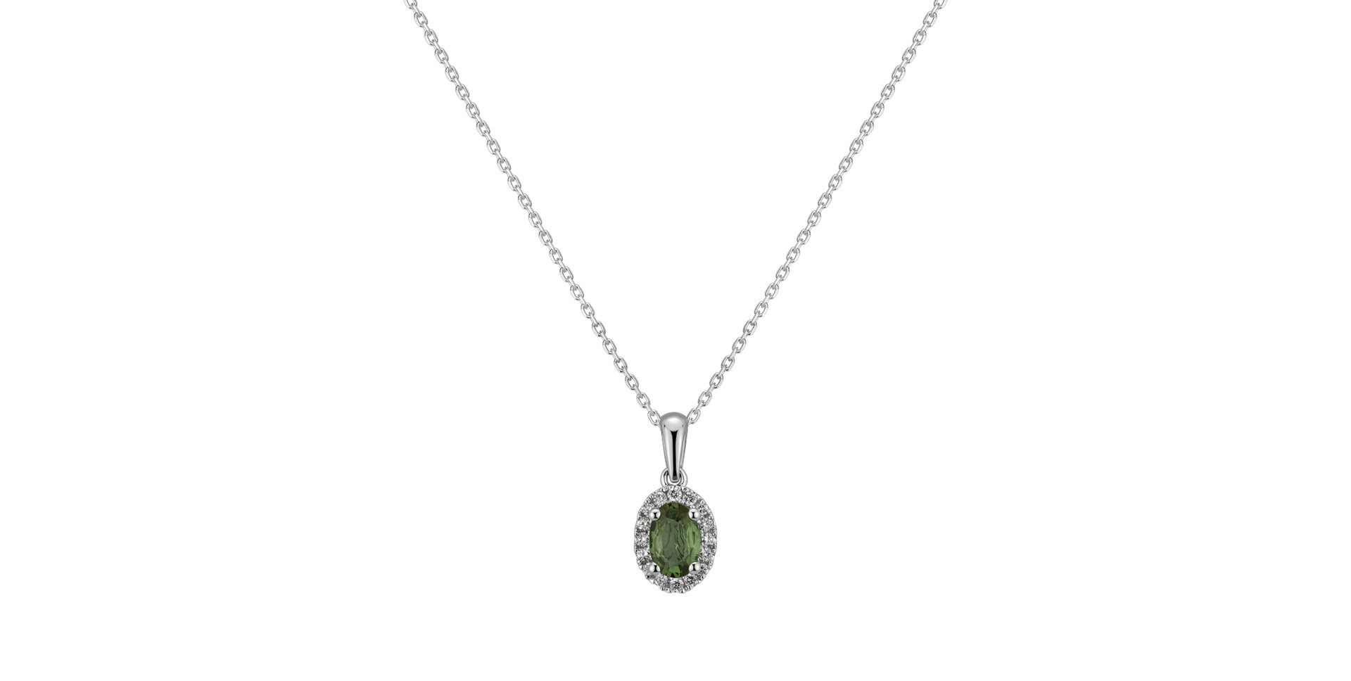 Diamond pendant with Sapphire Princess Essence
