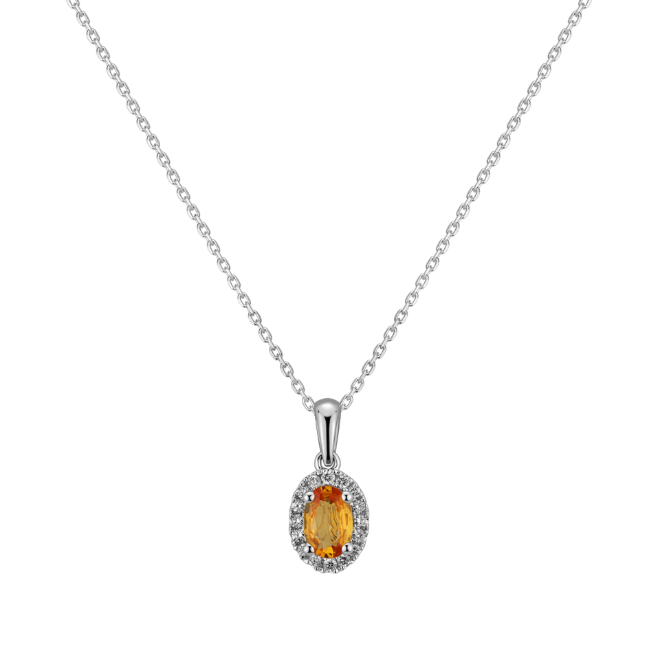 Diamond pendant with Sapphire Princess Essence