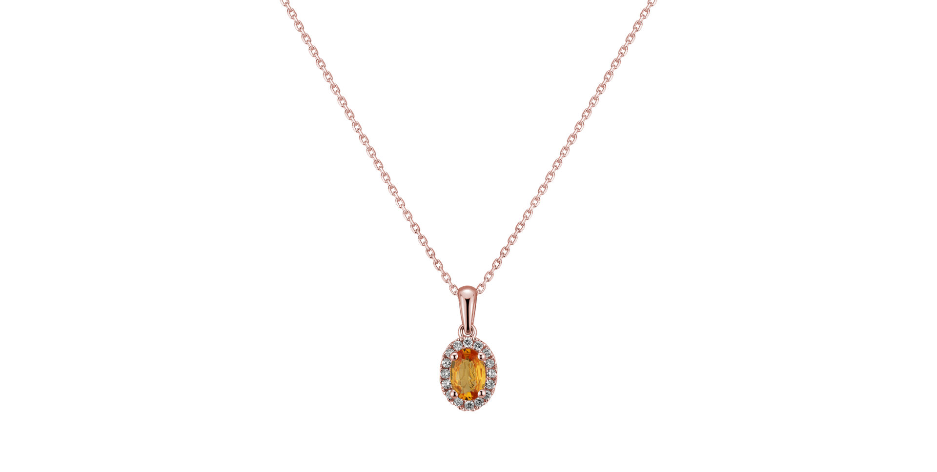 Diamond pendant with Sapphire Princess Essence
