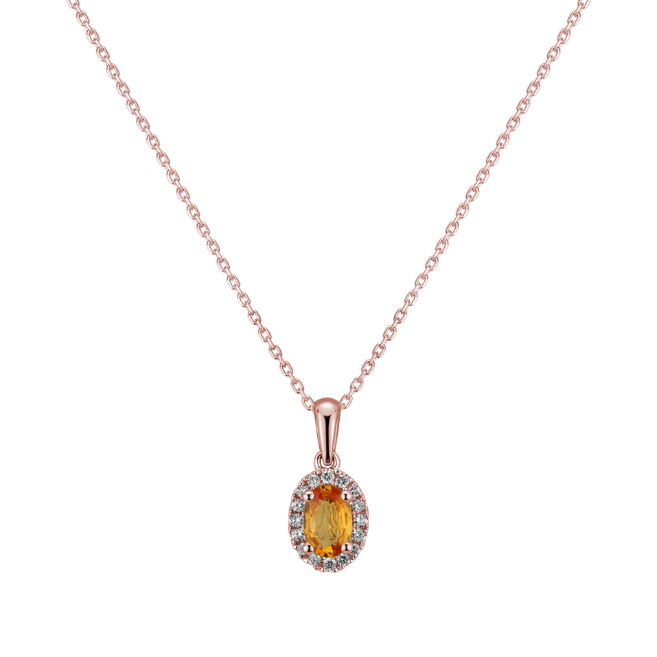 Diamond pendant with Sapphire Princess Essence