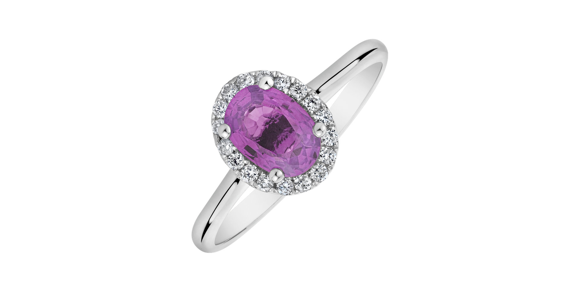 Diamond ring with Sapphire Princess