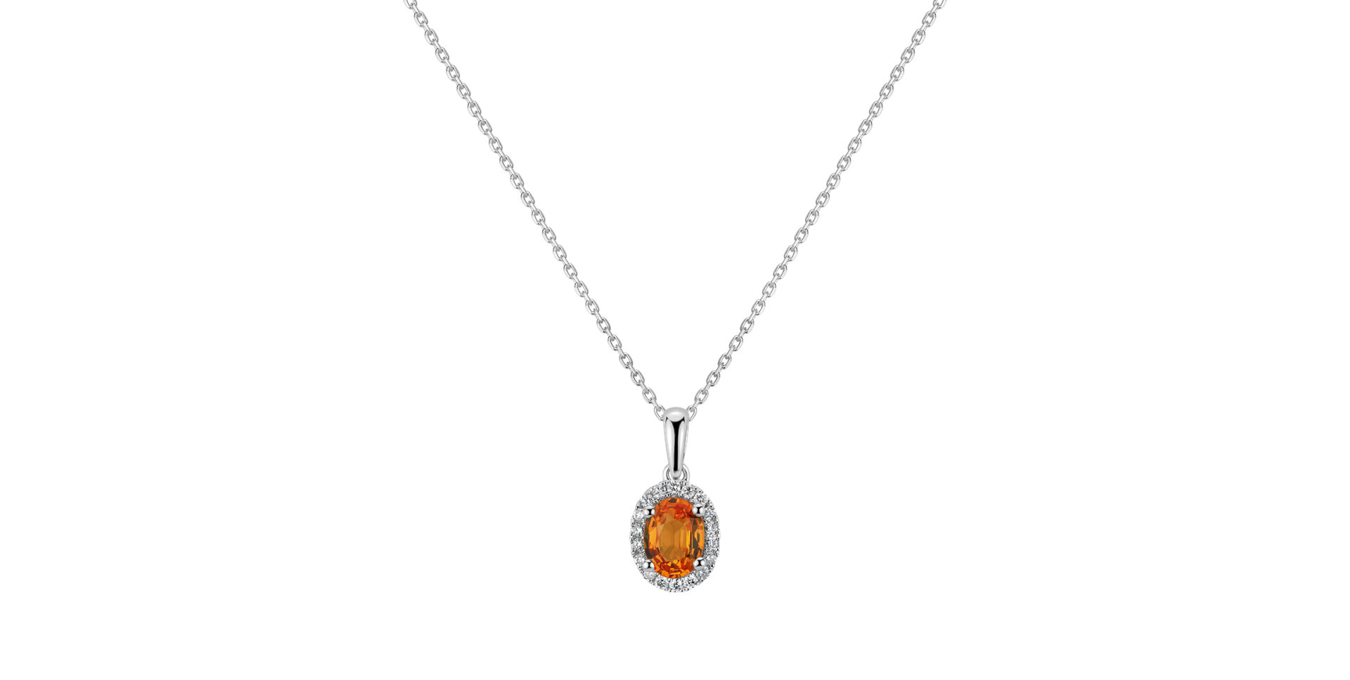 Diamond pendant with Sapphire Princess Essence