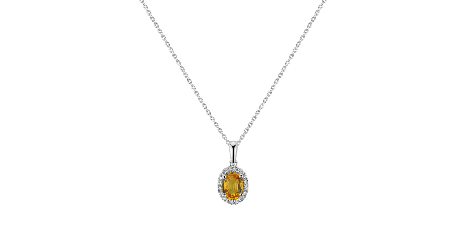 Diamond pendant with Sapphire Princess Essence