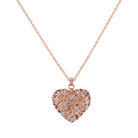 Diamond pendant Thorny Heart