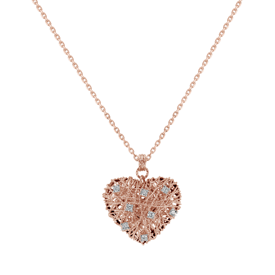 Diamond pendant Thorny Heart