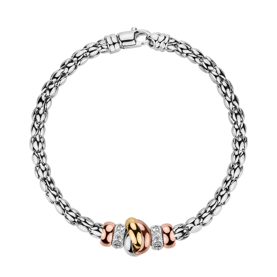 Bracelet with diamonds Megumi