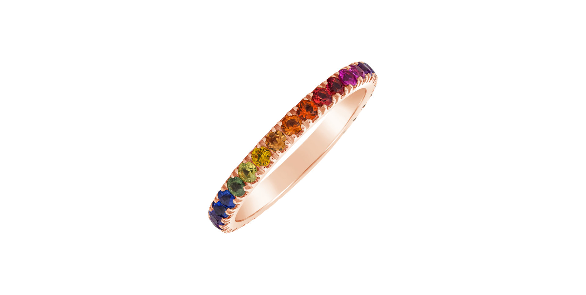 Ring with Sapphire Lovely Rainbow