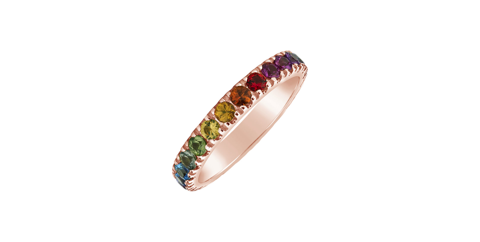 Ring with Sapphire Lovely Rainbow
