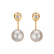 Diamond earrings with Pearl Beauty Queen2