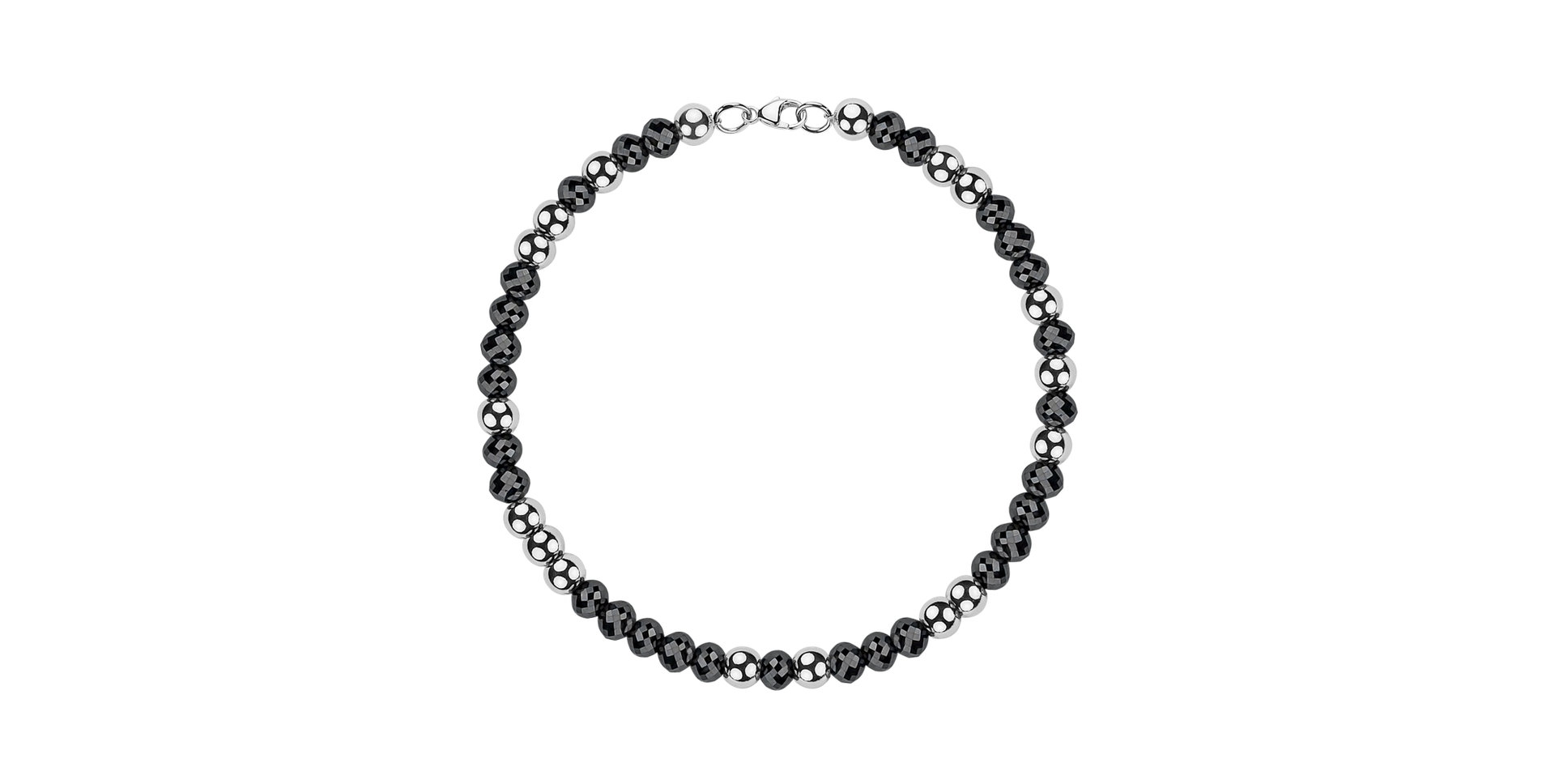 Bracelet with black diamonds Marbles Mood