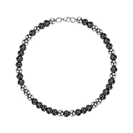 Bracelet with black diamonds Marbles Mood