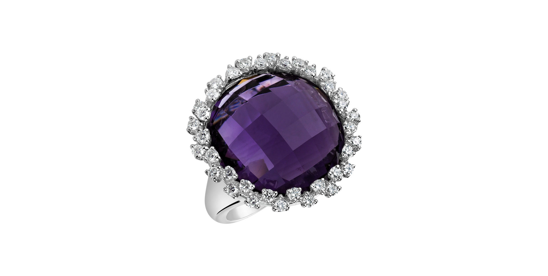 Diamond rings with Amethyst Kirkland